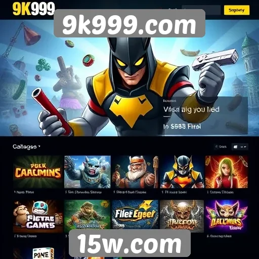 A variedade de jogos disponíveis no 9k999.com